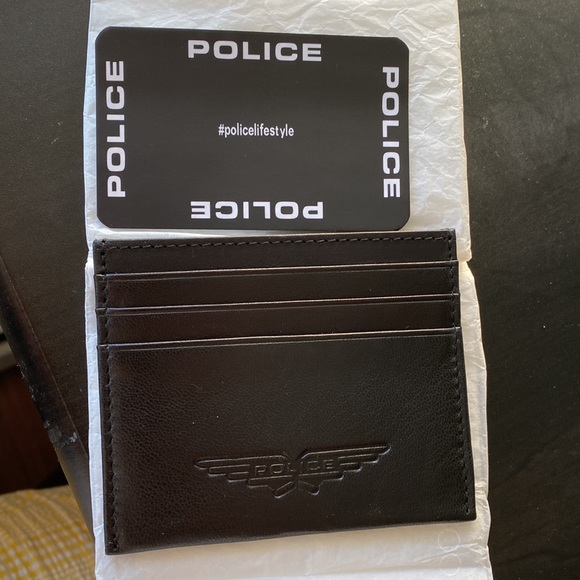 BNWOT  Police Leather Cardholder - Picture 6 of 7